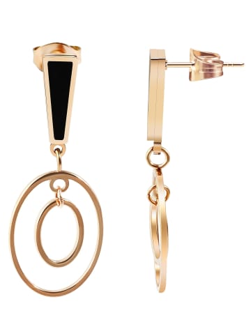 Adeliás Damen Ohrringe – Ohrstecker aus Edelstahl in gold