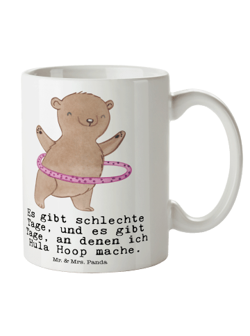 Mr. & Mrs. Panda Tasse Bär Hula Hoop mit Spruch in Weiß