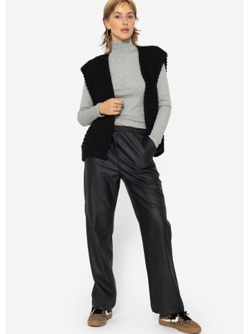 SASSYCLASSY Langarmshirt mit Rollkragen in Grau