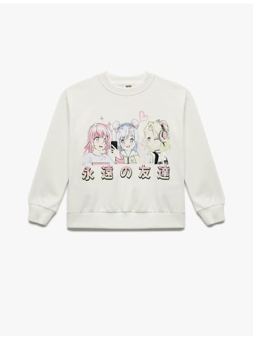 KOTON SWEATSHIRTS in Ekru