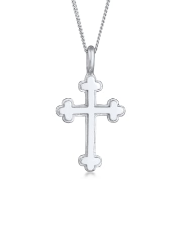 Elli Halskette 925 Sterling Silber Kreuz in Silber