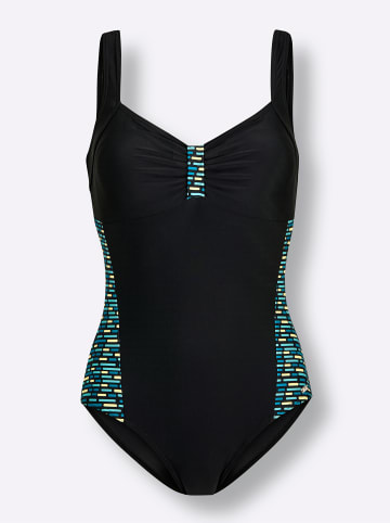 WITT WEIDEN Badeanzug in schwarz-topas