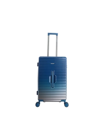 Saxoline SX Blue Elite M Trunk Trolley TSA Zahlenschloss Spinner 66 cm in blue gradient
