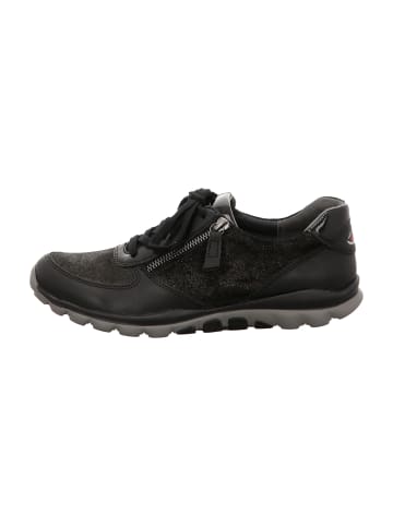 rollingsoft Komfort Schnürschuhe in Schwarz