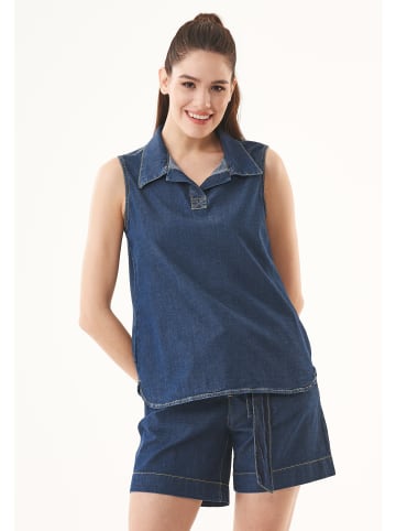 Organication Bluse "WOR15118" in Dunkelblau
