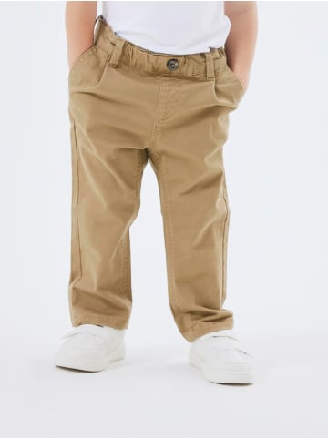 name it Stretch Chino Hose Gerade Twill Denim Pants in Beige