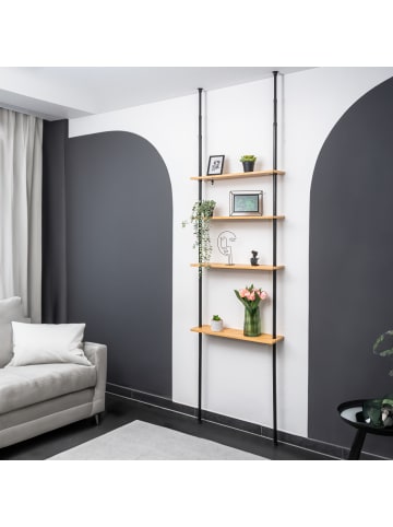 bremermann Teleskop-Eckregal Schwarz