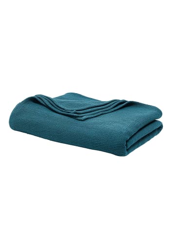 Today Tagesdecke Chamre, Baumwolle in Meerblau, (B) 220 x (L) 240 cm