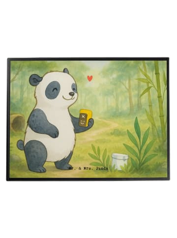 Mr. & Mrs. Panda Schreibtischunterlage Panda Geocaching Design o... in Weiß