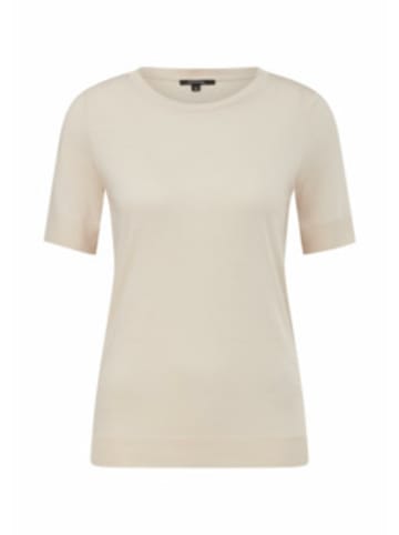 comma Rundhals T-Shirt für Damen in unifarben in uni