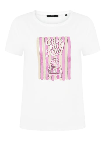 Zero  Printshirt mit Aufdruck in Patch Cream/Pink