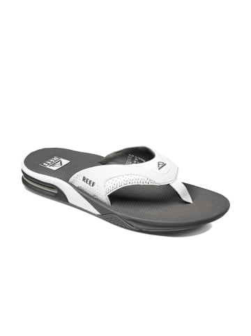 Reef Zehentrenner Sandale Fanning in Grey/White