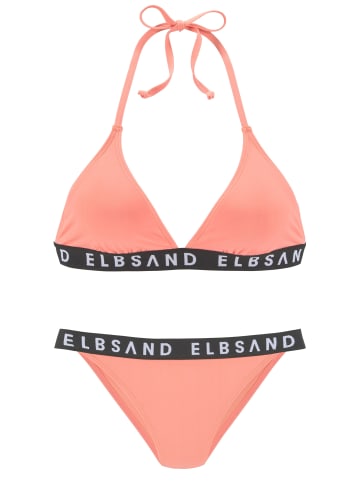 ELBSAND Triangel-Bikini in lachs