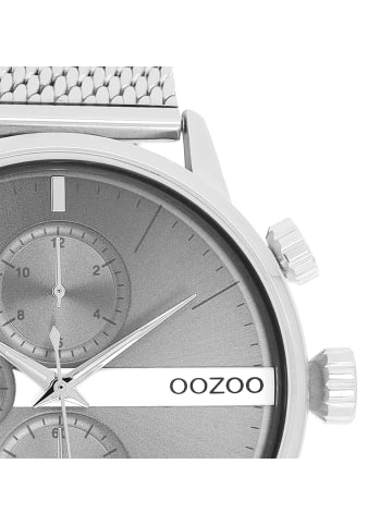 Oozoo Armbanduhr Oozoo Timepieces silber groß (ca. 45mm)