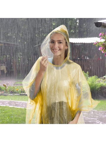 relaxdays 13 x Einweg-Regenponcho in Blau