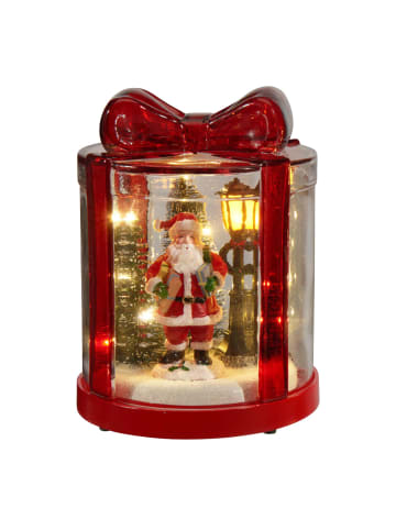 Home&Styling Collection Gläserne Geschenkbox mit LED-Beleuchtung in Mehrfarben, 13 x 17 x 13 cm