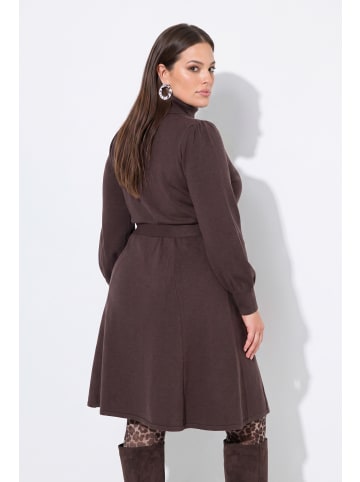 MIAMODA Strickkleid in mahagoni