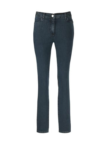 GOLDNER Kurzgröße:  Klassische Jeanshose ANNA in dunkelblau