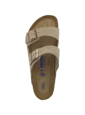 Birkenstock Sandale Arizona SFB Veloursleder Weichbettung normal in beige