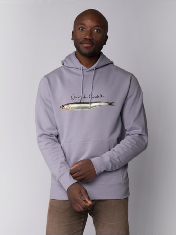 wat? Apparel Sweatshirt Niedliche Sardelle in Lavender
