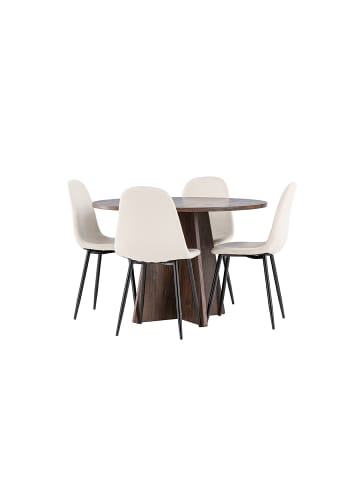ebuy24 Essgruppe Bootcut (5-teilig) Mocca 110 x 110 cm