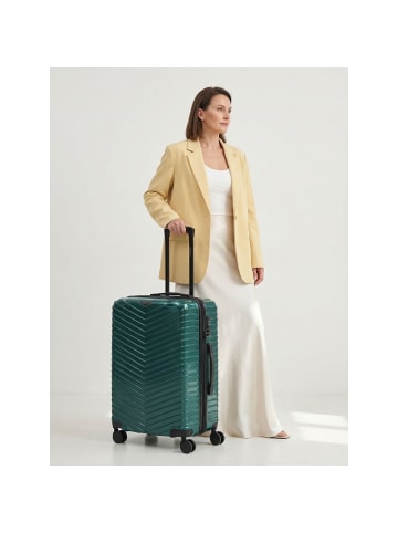 Redolz Essentials 18 2.0 4 Rollen Trolley M 66 cm mit Dehnfalte in metallic-green shiny