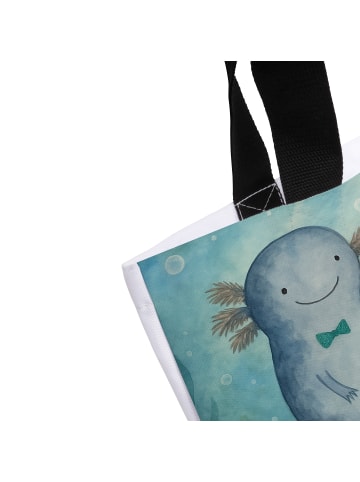 Mr. & Mrs. Panda Tasche Axolotl Liebe Design ohne Spruch in Weiß