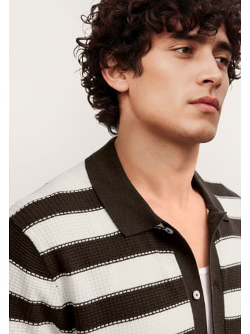 Bugatti Strickpolo in 90-braun