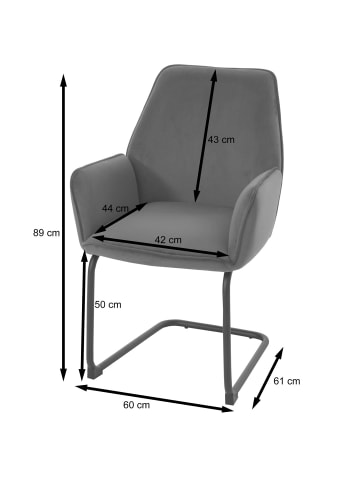 MCW 6er-Set Freischwinger G67, Grün