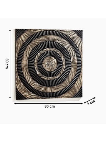 kobolo Wandobjekt DELHI24 in Schwarz