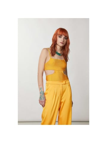 Patrizia Pepe Orange Viskose Tank Tops