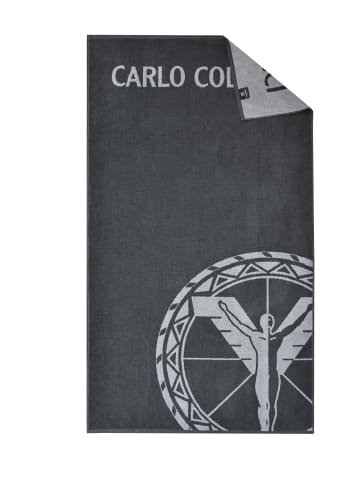 Carlo Colucci Strandtuch Stefano (100x180 cm) in Anthrazit-Silber