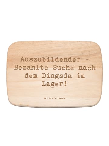 Mr. & Mrs. Panda Frühstücksbrettchen Holz Spruch Auszubildender ... in Transparent