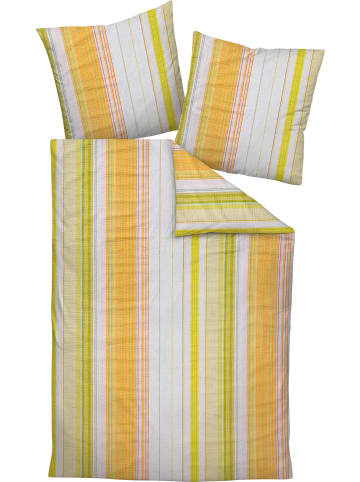 Janine Mako-Soft-Seersucker Bettwäsche in orange