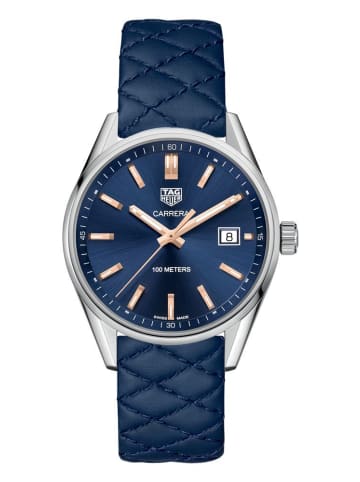 Tag Heuer Carrera Uhr silber blau WAR1112.FC6391