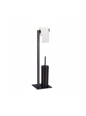 relaxdays WC Garnitur in Schwarz - (H)72,5 cm
