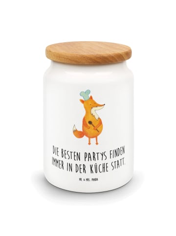 Mr. & Mrs. Panda Vorratsdose Fuchs Koch mit Spruch in Weiß