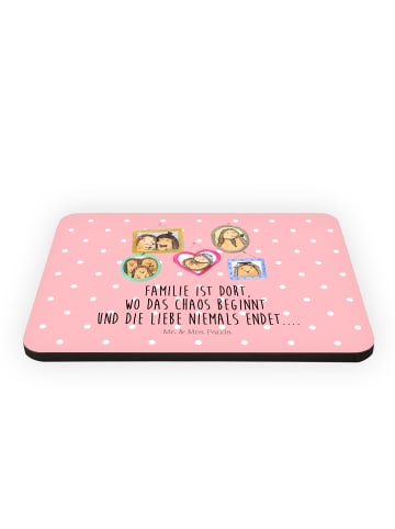 Mr. & Mrs. Panda Pinnwand Magnet Igel Familie mit Spruch in Rot Pastell