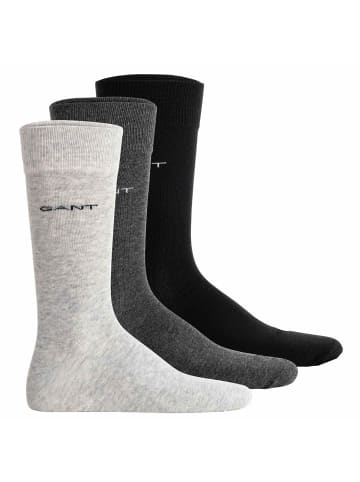 Gant Socken 3er Pack in Schwarz/Grau