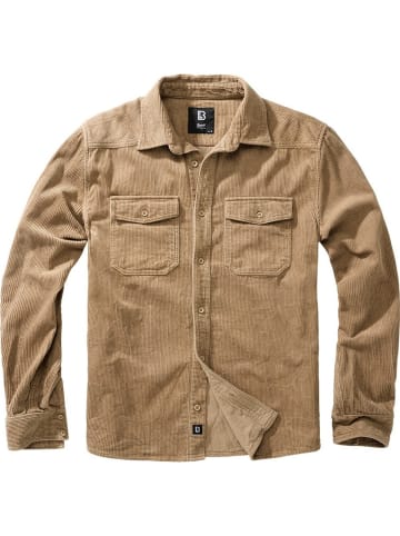 Brandit Hemd "Corduroy Classic" in Beige
