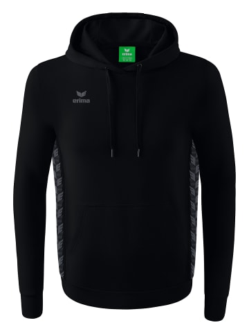 erima Kinder Essential Team Kapuzensweat in schwarz/slate grey