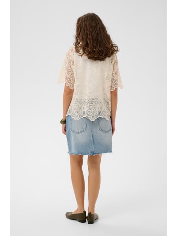 CULTURE Bluse kurzarm CUjuko Relaxed fit in Whitecap
