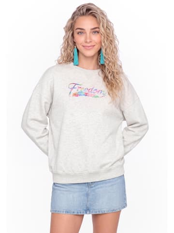 IZIA Women Sweatshirt in Offwhite