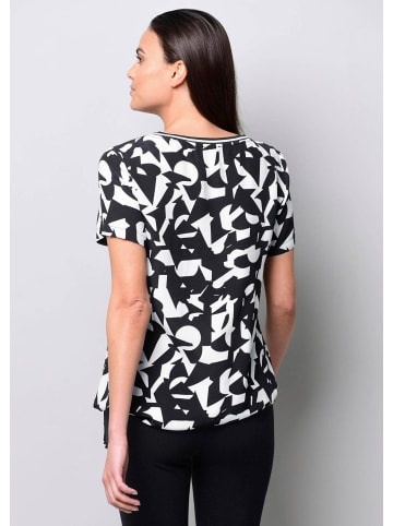 Alba Moda Shirtbluse mit grafischem Muster in schwarz
