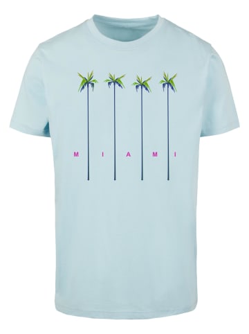 Mister Tee Mister Tee Herren Miami Palms Tee in ocean blue