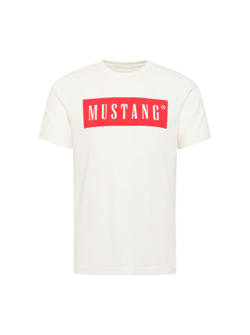 Mustang T-Shirt 1er Pack in Weiß