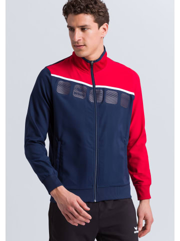 erima 5-C Praesentationsjacke in new navy/rot/weiss