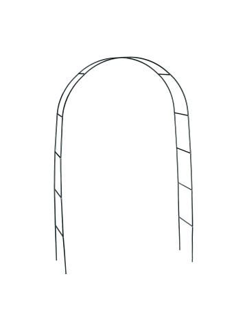 relaxdays 4x Torbogen in Dunkelgrün - (B)140 x (H)240 x (T)38 cm