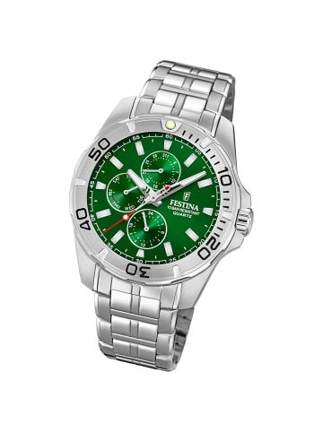 Festina Analog-Armbanduhr Festina Multifunktion silber groß (ca. 43mm)