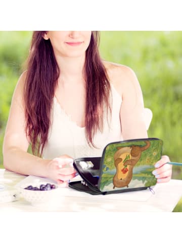 Mr. & Mrs. Panda Schulmäppchen Otter Blumenstrauß Design ohne Sp... in Weiß